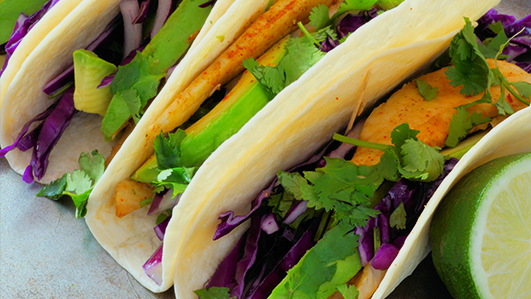 Receita: Tacos de Peixe com Toranja e Abacate